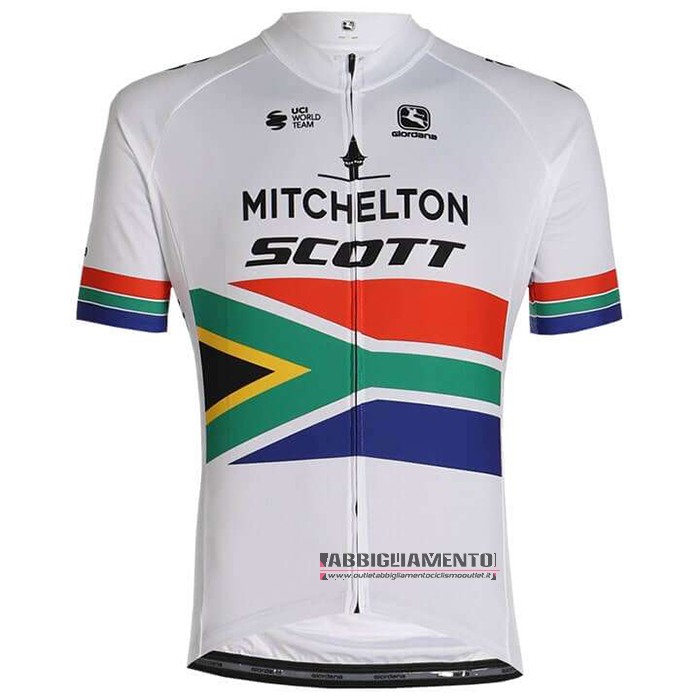 Abbigliamento Mitchelton-scott Campione Sudafrica 2020 Manica Corta e Pantaloncino Con Bretelle - Clicca l'immagine per chiudere